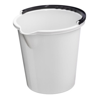 Wiadro plastikowe 10L Vancouver białe 1059